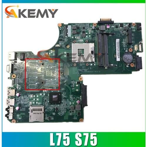AKEMY A000243940 DA0BD5MB8D0 Laptop Motherboard For Toshiba Satellite L75 S75 HM77 UMA DDR3 Main board full tested