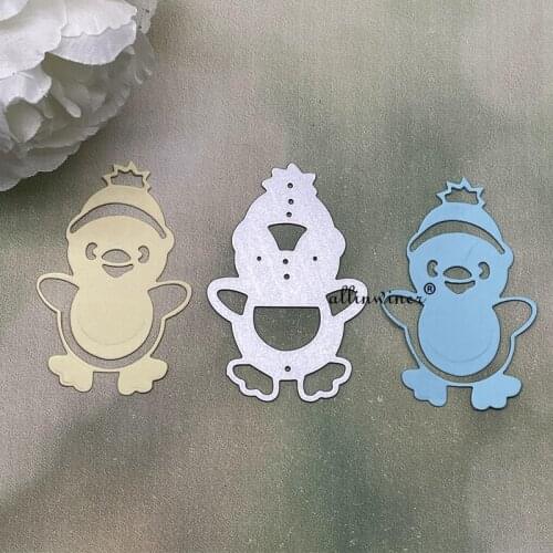 Cute penguin decoration Metal Cutting Dies for DIY Scrapbooking Album Paper Cards Decorative Crafts Embossing Die Cuts