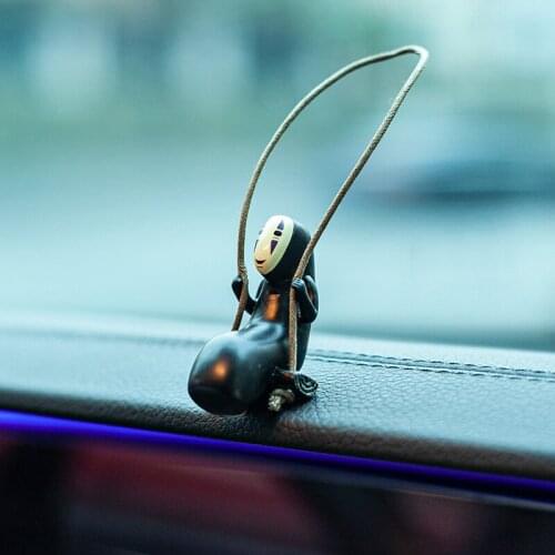 Mini Pendant Spirited Away No Face Man Figures Toys DIY Decor Miyazaki Hayao Swing No Face Man Cute Figure Model Toy Figure Gift