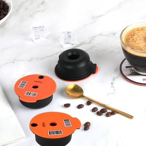 60ml/180ml Reusable Coffee Capsules for BO-SCH Machine Tassim Refillable Coffee Capsule Pod with Slicone Lid Coffee Capsule Hold