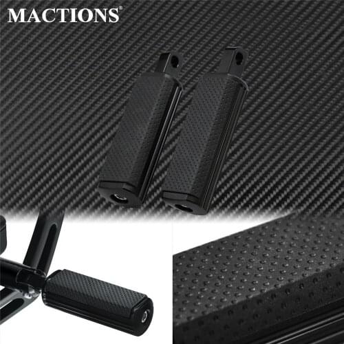 Motorcycle Male Mount Foot Peg Black Footrests Footpegs Pedal For Harley Dyna Touring Sportster Softail Electra Glide SuperLow