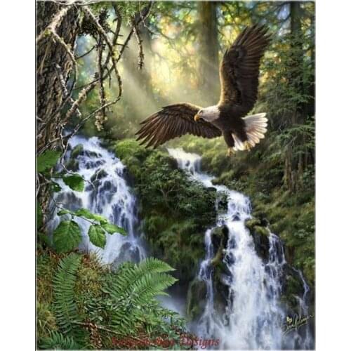 Needlework for embroidery by Ankicoleman DIY French DMC High Quality - Counted Cross Stitch Kits 14 ct Oil painting - Eagle