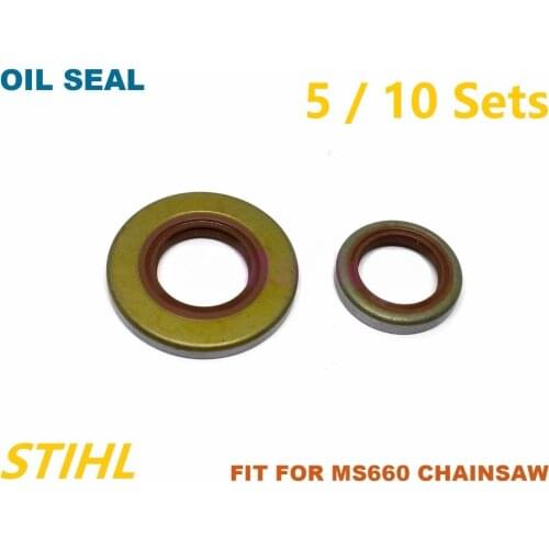Oil Seal Set Fit STIHL MS660 066 MS650 Chainsaw 17*32.9*3.6 & 15x22x4 Crankshaft Replace Part 9640 003 1850 & 9640 003 1560