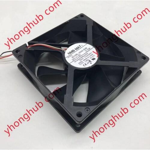 NMB-MAT 3610RL-05W-S39 F01 DC 24V 0.13A 90x90x25mm 3-wire Server Cooling Fan