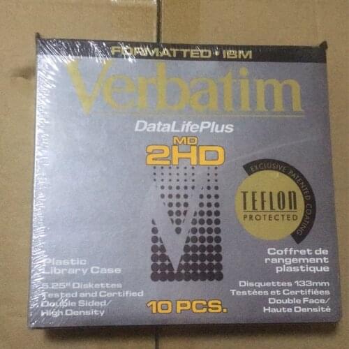 New 5.25 "floppy disk verbatim 1.2MB md2-hd 10pcs