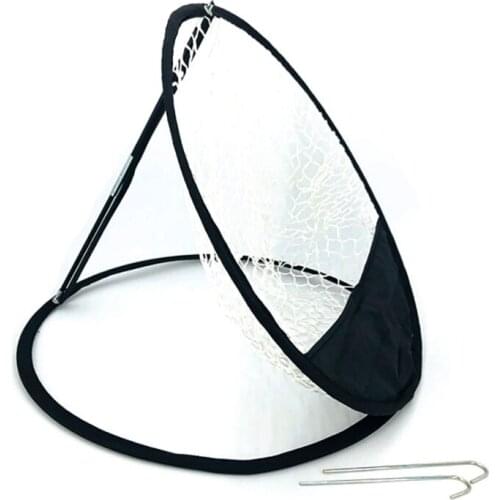 Outdoor Chipping Pitching Cage Mats Pracetice Easy Net Golf Training Aids Indoor Metal Net HQ