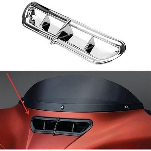 Motorcycle Front Plastic Fairing Vent Accent Cover for Touring Street Glide Trike Glide 2014-2018