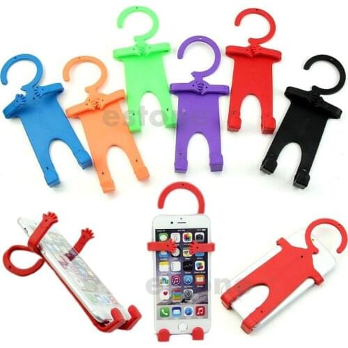Useful Cell Phone Holder Car Mobile Hanger Mount Flexible Silicon for Smartphone D08A