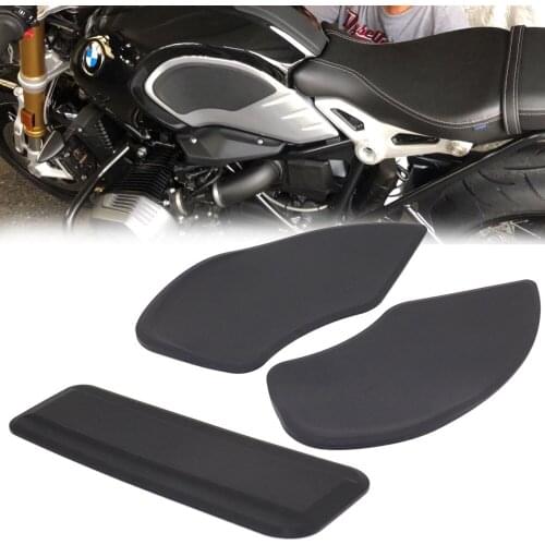 Motorcycle Anti Slip Protector Tank Pads Gas Knee Grip Tank Traction Pads Side Decal For 2013-2018 2014 2015 2016 BMW R Nine T
