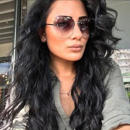 Fashion Square Rimless Sunglasses Women Retro Frameless Shades Eyewear UV400 Protection Brand Designer Men Sun Glasses Oculos