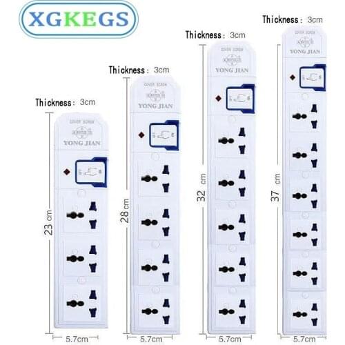 Universal Electrical Rewire Power Strip 3 4 5 6 Outlets Extension Socket Network Filter Outlet Apply for EU US UK AU DIY 10A