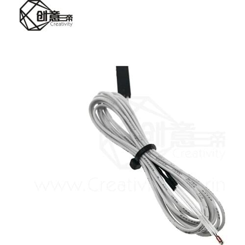 3D Printer Part 100K line with DuPont head & 100K ohm 3950 Thermistors with cable for 3d Reprap Mend 3d printers parts