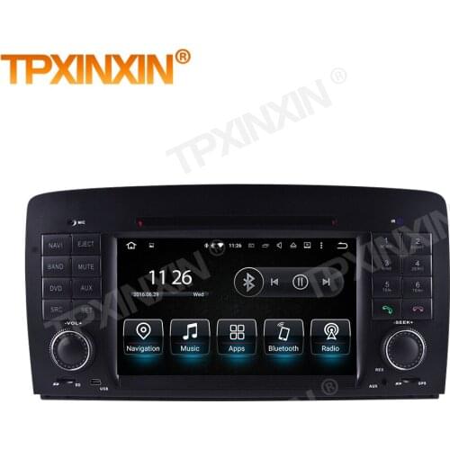 1 Din Carplay Android Radio Receiver Multimedia For Mercedes Benz R W251 2006 2007 2008 2009 2010 2011 2012 Recorder Head Unit