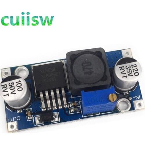 1pcs XL6009 DC-DC Booster module Power supply module output is adjustable Super LM2577 step-up module