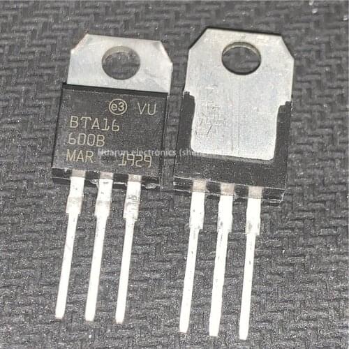 10pcs/lot BTA16-600B 16A 600V TO220 Triac