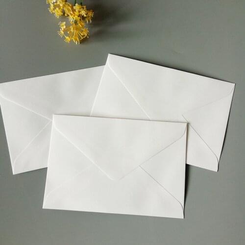 100 pieces/Lot) 16*11cm White Envelope Blank Postcard Business Envelopes