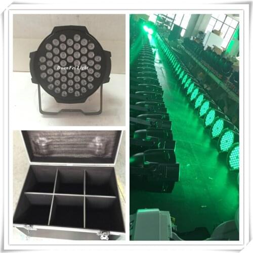 8pieces+ flightcase) Professional stage wash led par 54x3w indoor pars light dmx rgb led par