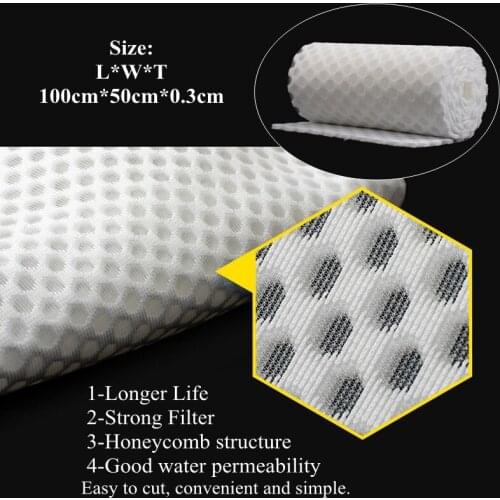 Hot Selling New Arrive Fish Tank Biochemical Thick Filter Cotton Sponge Aquarium Ecological Blanket Filter Cloth Material Fiber