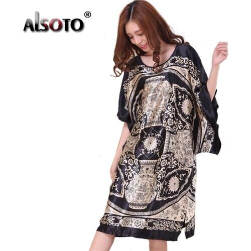 Женские шелковые ночные сорочки Alsoto China At AliExpress