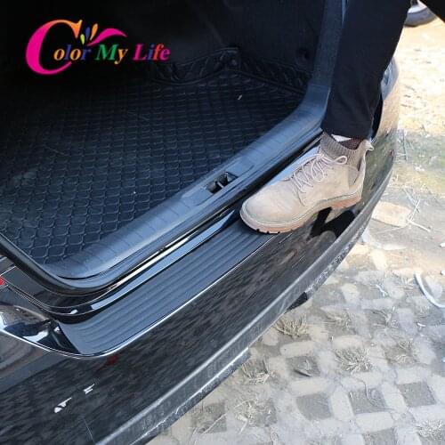 Car Accessories Fit for Skoda Octavia A7 A5 Fabia Superb B6 Yeti Rapid Car Styling Rubber Rear Guard Bumper Protector Trim Cover