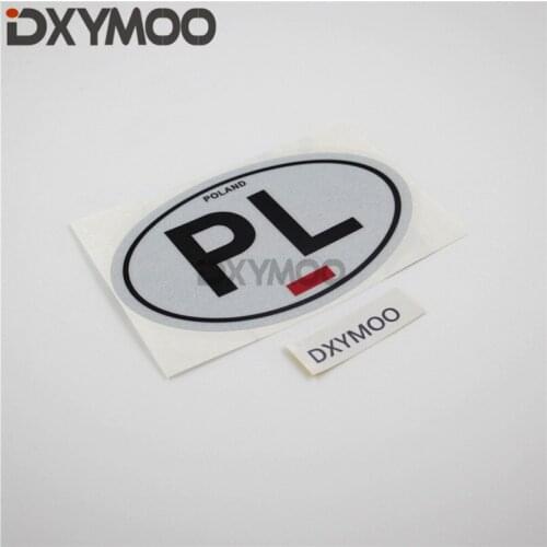 Car Styling Bumper National Flag Exterior POLAND PL Motorcycle Laptop Sticker 12x7.8cm