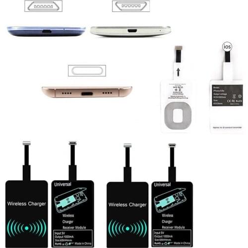Wireless Micro Charger Receiver For Android All Mobile Phone Wireless Adapter For Samsung for iPhone for type C