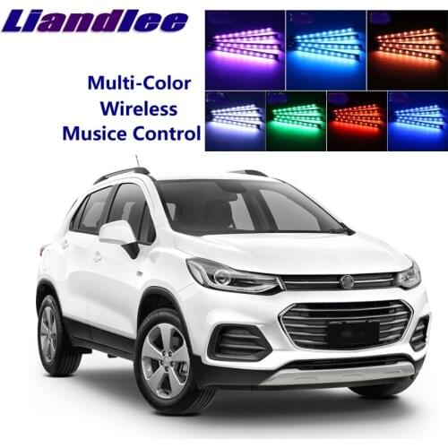 LiandLee Car Interior Floor Decorative Atmosphere Seats Accent Ambient Neon light For Chevrolet Trax Holden Trax
