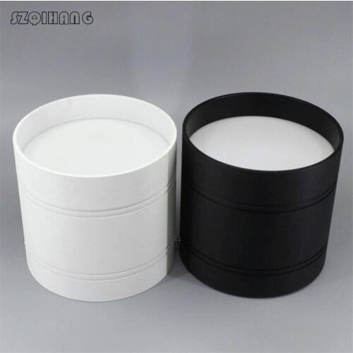 Dimmable LED Downlight 10W 12W 20W 25W Round Surface Mounted Ceiling Lamps Spot Light White Black 85-265V Cold Nature Warm white