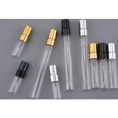 2.5ml 5ml 10ml Travel Portable Mini Glass Spray Scent Pump Perfume Bottles Atomizer Cosmetic Container LX2535