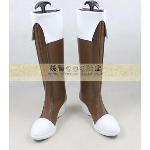 Eiyuu Densetsu: Ao no Kiseki Eolia Girls Long Cosplay Shoes Boots C006