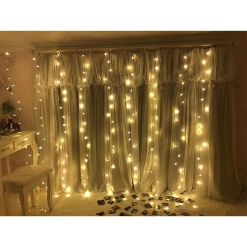 3Mx3M 300leds fairy string icicle led curtain light 300bulbs Xmas Christmas Wedding garden party Decor 12 strand Twinkle Window