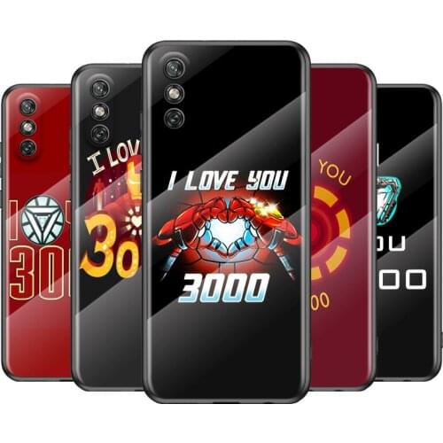 Marve Love You 3000 For Huawei Y6 Y7 Y9 Y5P Y6P Y8S Y8P Y9A P Smart Z 2019 2020 2021Tempered Glass Cover Phone Case