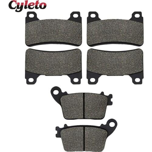 Cyleto Motorcycle Front and Rear Brake Pads for HONDA CBR 1000RR CBR1000RR CBR 1000 RR 2006-2016 CBR1000RA ABS Model 2009-2016