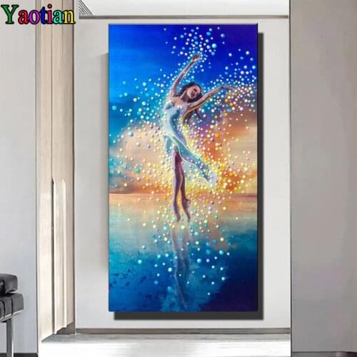 5 d Diamond Painting Full square Abstract ballet girl Diamond Embroidery sale Home Decoration DIY mosaic cross stitch kits
