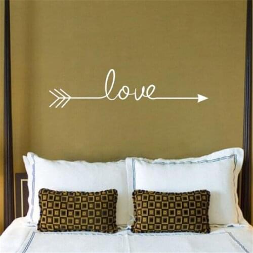 Love arrow decals wall sticker living room bedroom vinyl engraved wall decals home decoration stickers
