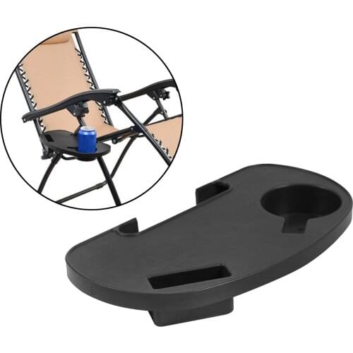 Chair Cup Holder Replace Tray for Leisure Chair Garden Recliner with Mobile Phone Slot