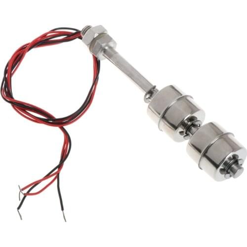 Stainless Steel 10W 120mm Float Switch Auto Tank liquid Water Level Sensor 220V