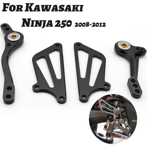 Aluminum Motorcycle Brake Gear Shift Shifter Lever + Wing For Kawasaki Ninja250 Ninja 250 Racing Footrest Rearset Foot Peg
