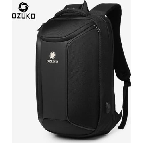 OZUKO Anti-theft Men Backpack Large Capacity 15.6 inch Laptop Backpack Mens Waterproof Backpacks USB Charging Male Travel Bag