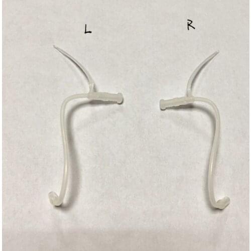 4pcs/pack replacement hearing tubes accessory tubes& domes for deaf people eartips thin tubing ear hearing aid slim tube