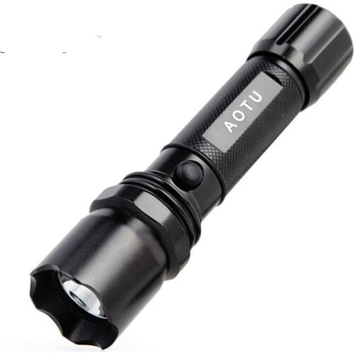 Outdoor household flashlight strong light third gear range camping battery lights rechargeable lamps for home portable lamp