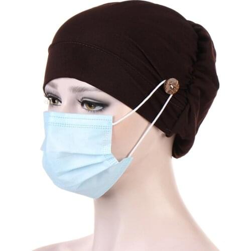 Women Cotton Breathe Hat New Womens Hijabs Turban Elastic Head Cap Hat Ladies Hair Accessories Muslim Scarf Cap Wholesale