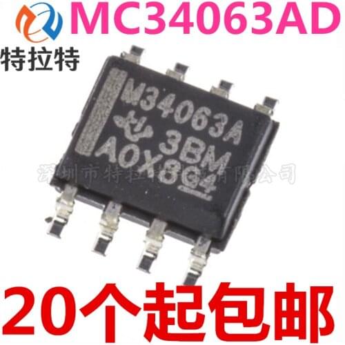 10pcs/lot MC34063AD MC34063 Sop-8 DC-DC Power Chip Brand New & Original