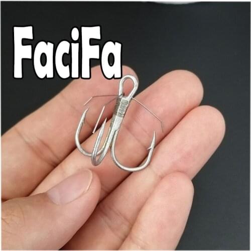 10 pcs Weedless Treble Hook Fishing Hook High Carbon Steel Bass hook Saltwater hook