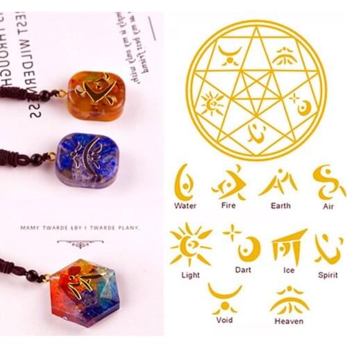 20Pcs Sacred Geometric Copper Orgonite Sticker Flower Life Tree DIY Energy Tower Pyramid Material Epoxy Resin Art Crafts