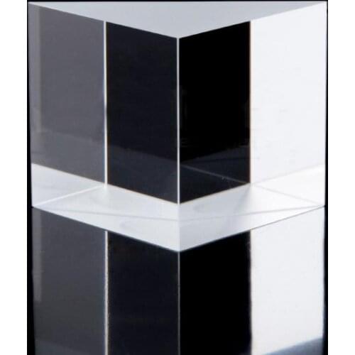 40x40x40mm Optical Glass Triangular Lsosceles K9 Prism With Reflecting Film Optics