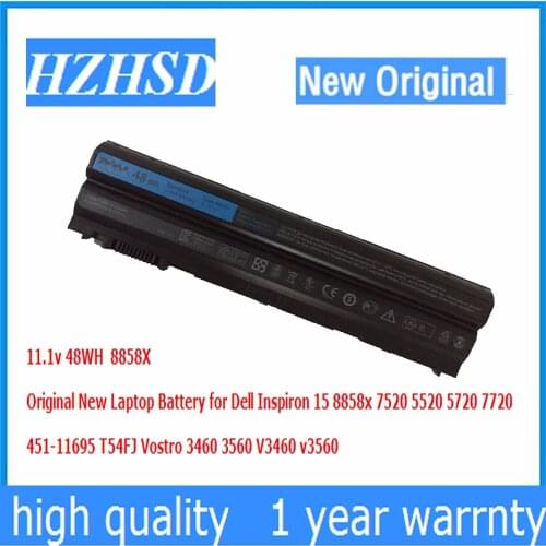 11.1v 48WH 8858X Original New Laptop Battery for Dell Inspiron 15 8858x E6420 7520 5520 5720 7720 T54FJ Vostro 3460 3560