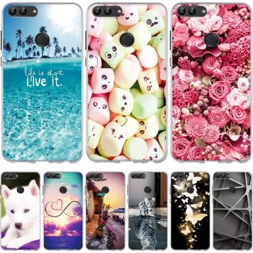 For Huawei P smart Psmart FIG-LX1 Case TPU Silicone Shell For Huawei P Smart FIG-LA1 Cover Cute Funda For Huawei Enjoy 7S Capa