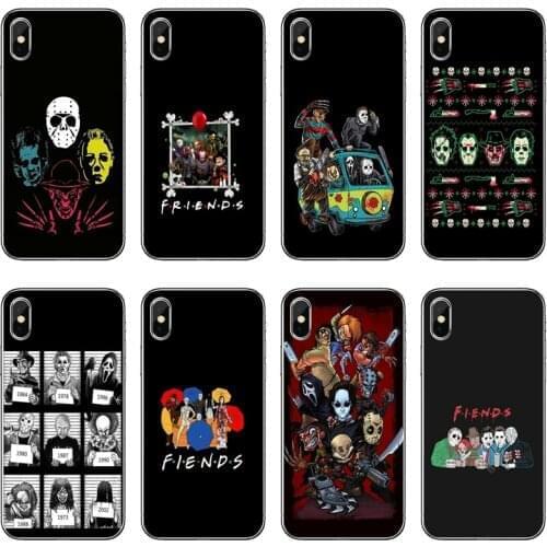 Horror Halloween Friends Team Accessories phone Case For Huawei P30 P20 Pro P10 P9 P8 Lite Y5 Y6 Y7 Y9 P Smart Plus 2018 2019