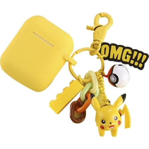 Pokemon Pikachu Airpod Case Suitable for Iphone Airpods 1/2 Pro Case Bluetooth Wireless Box Silicone Cartoon Headset Case